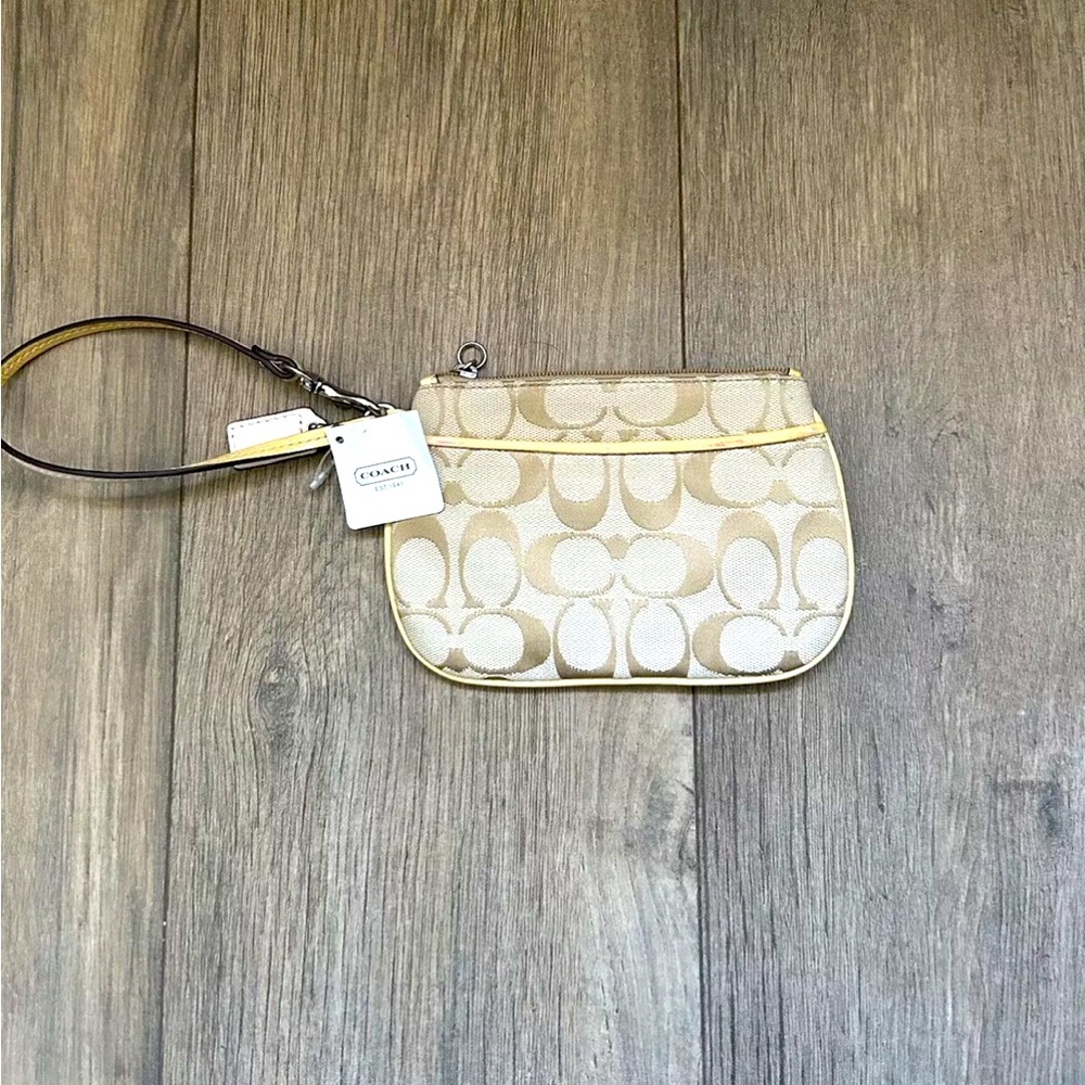 Coach Logo Wristlet